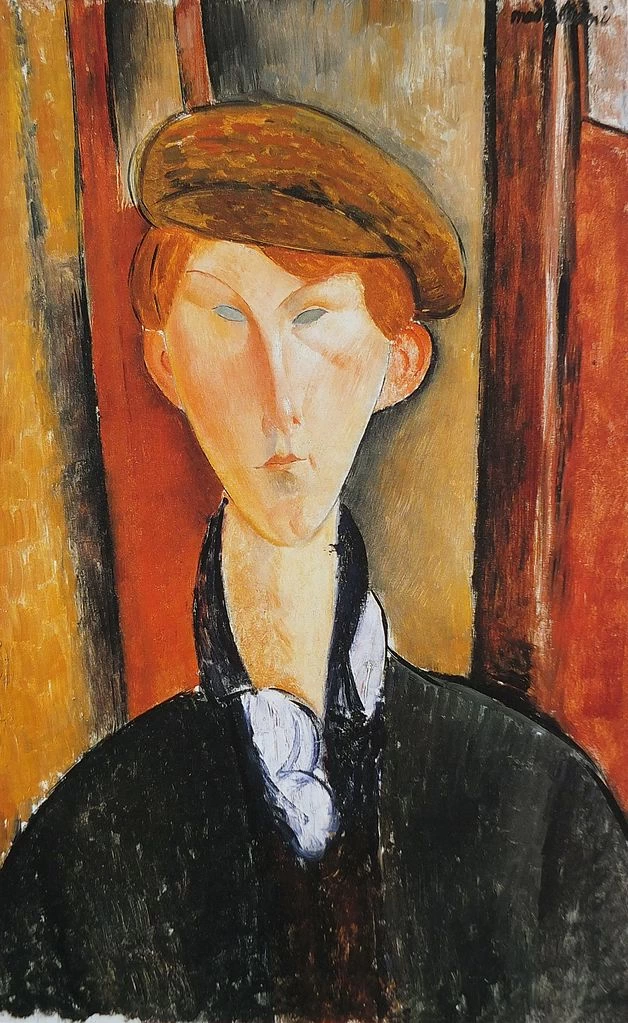 Amedeo Modigliani - 203, Ritratto di ragazzo con berretto, 1919, Detroit Institute of Arts